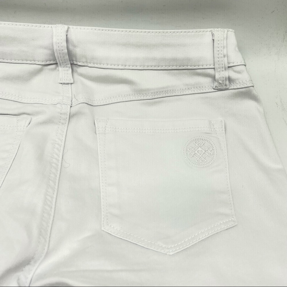 1X Laurie Felt Regular Colored Silky Denim Capri Pull On Jeans White Plus - Picture 8 of 15
